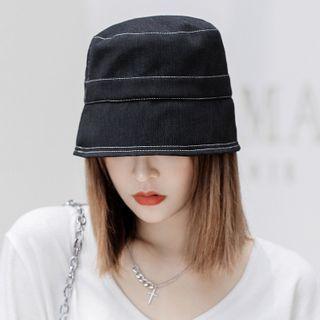 Contrast Stitching Cloche