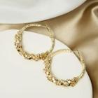 Sterling Silver Hoop Earring E3074-3 - 1 Pair - Gold - One Size