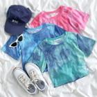 Short-sleeve Tie-dye Cropped T-shirt