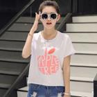 Apple Print Short Sleeve T-shirt