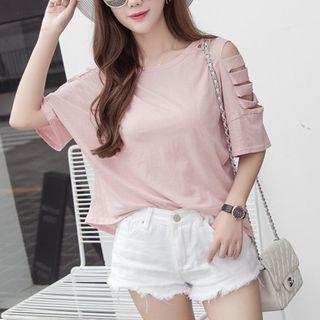 Short Sleeve Distressed T-shirt