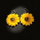 Sunflower Dangle Earring 1 Pair - As Shown In Figure - One Size