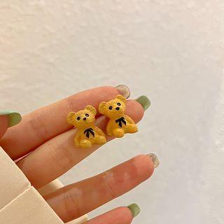 Bear Alloy Earring 1 Pair - Yellow - One Size