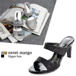 Glittered Mules