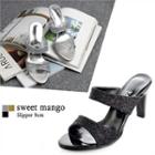Glittered Mules