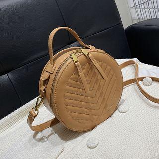Stitch Crossbody Circle Bag