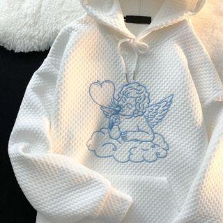 Waffle Pattern Hoodie