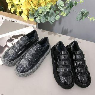 Fleece Panel Sneakers
