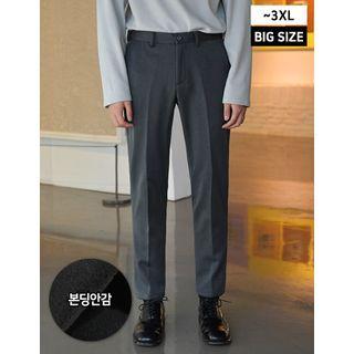 Hidden Band-waist Straight Leg Dress Pants