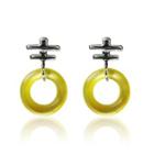 Yellow Mother Of Pearl Earrings