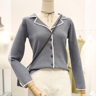 Notch-lapel Cardigan