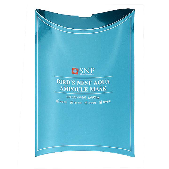 Snp - Bird's Nest Aqua Ampoule Mask 10 Pcs
