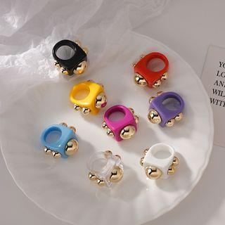 Alloy Bead Acrylic Ring