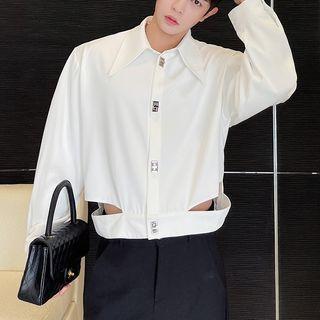 Cutout Shirt Jacket