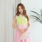 Sleeveless Midi Skirt Hanbok Set (plain / Pink)