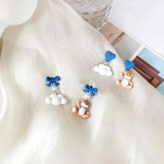 Bear / Heart / Cloud Alloy Dangle Earring (various Designs)