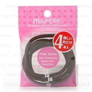 Mapepe - Ring Elastic Brown 4 Pcs