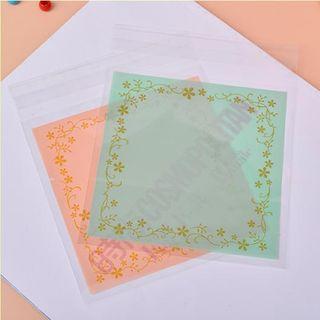 Floral Bakery Packing Bag Set (100pcs)