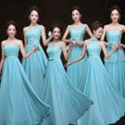 Lace Panel Bridesmaid Dress (6 Designs)