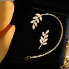 Non-matching Leaf Stud Earring