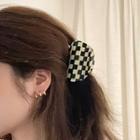 Checkerboard Print Hair Claw / Hair Stick