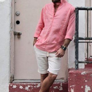 Hooded Henley Shirt