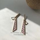 Dotted Triangle Dangle Earring