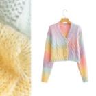 Rainbow Cable Knit Cardigan