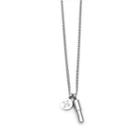 Stainless Steel Pill Pendant Necklace 316l Stainless Steel - Silver - One Size