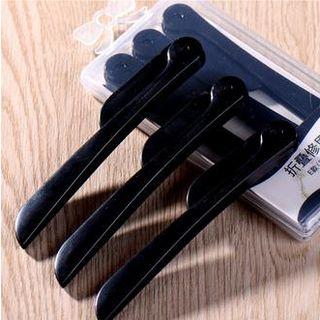 Set Of 3: Eyebrow Razor 3pcs - Black - One Size