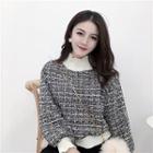 Tweed Loose-fit Long-sleeve Top
