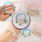 Shell Pendant Beaded Bracelet 918 - Blue - One Size