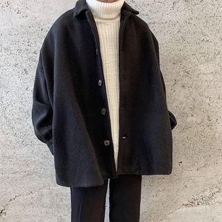 Plain Oversize Woolen Coat
