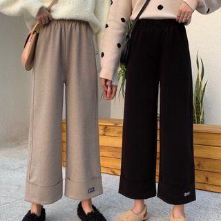 Wide-cuff Cropped Pants
