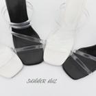 Clear-strap High-heel Sandals