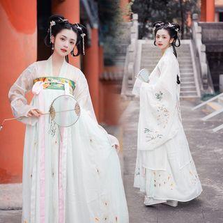 Embroidered Hanfu Dress / Light Jacket / Blouse / Set