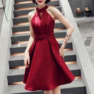 Halter Short Evening Dress