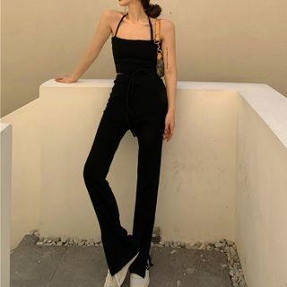 Camisole Top / High-waist Wide-leg Pants