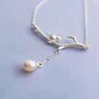 Sterling Silver Faux-pearl Necklace