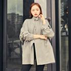 Zip-up Linen Blend Safari Jacket