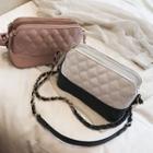 Quilted Paneled Crossbody Bag