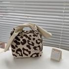 Cow Print Lunchbox Bag Leopard - Brown & Beige - One Size