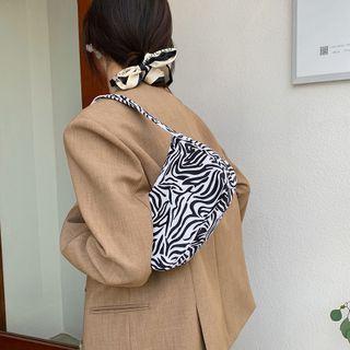 Print Zip Shoulder Bag