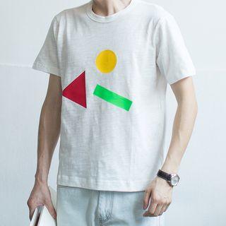 Geometric Print Short-sleeve Tee