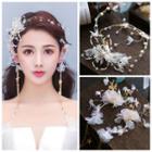 Bridal Flower Ear Hook Earring / Hair Clip