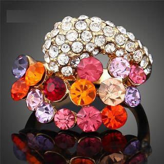 Layered Rhinestone Ring