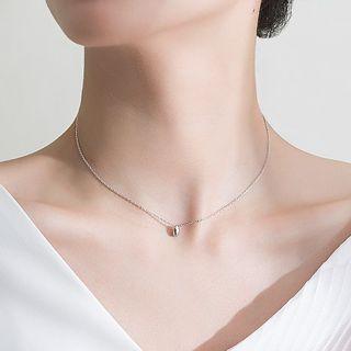 925 Sterling Silver Droplet Pendant Necklace As Shown In Figure - One Size