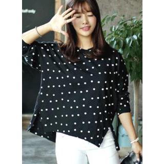 3/4-sleeve Dotted T-shirt