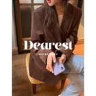 Flap-front Corduroy Jacket One Size