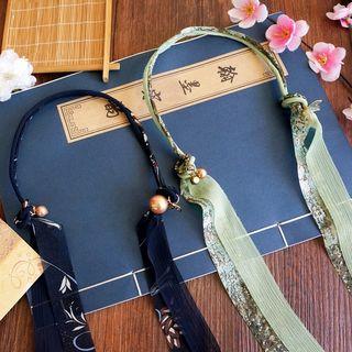 Printed Tasseled Headband
